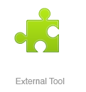 Screenshot of external tool icon in Moodle