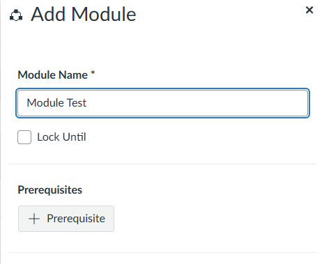 Add a module box.