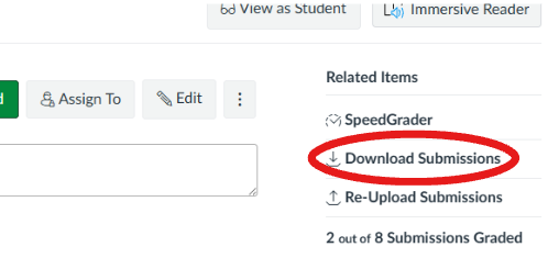 Download submissions with a circle around it.