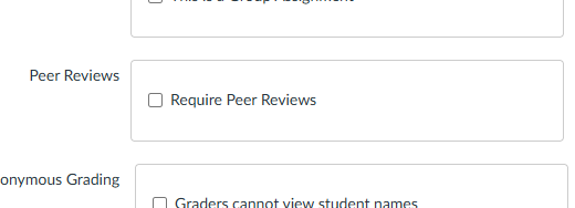 Checkbox for require peer review.