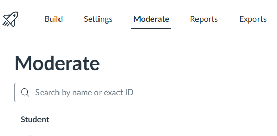 Quiz editing tabs.