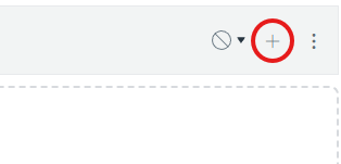 Plus icon with a circle around it.