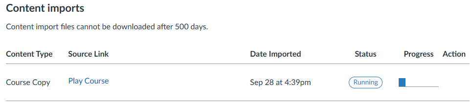 The progress bar showing the copying percentage.